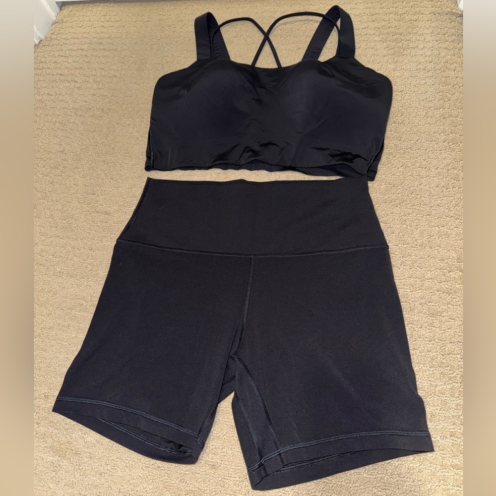 LuLuLemon Sports Bra and Shorts Set